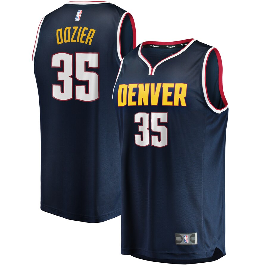 P.j. Dozier Denver Nuggets Fanatics Branded Youth Fast Break Player Jersey - Icon Edition - Navy