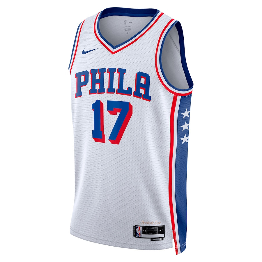 Alternative view of P.J. Tucker 17 Philadelphia 76ers 2023/24 Swingman Jersey - Association Edition - White - JS564 