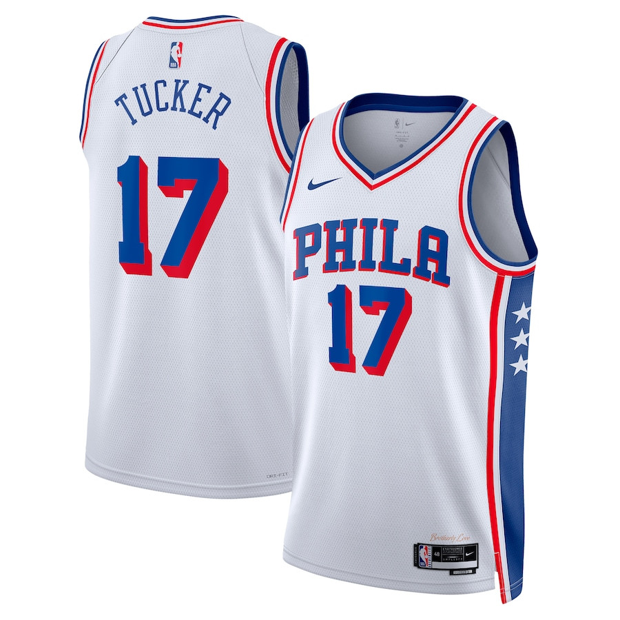 P.J. Tucker 17 Philadelphia 76ers 2023/24 Swingman Jersey - Association Edition - White - JS564 