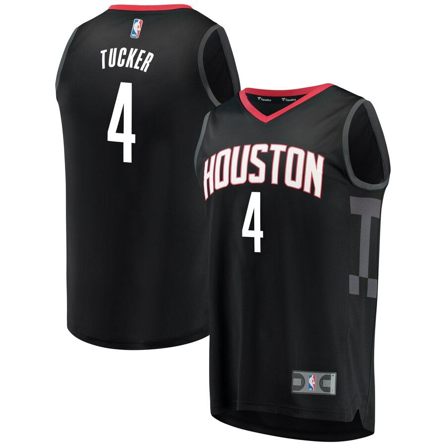 Pj Tucker Houston Rockets Fanatics Branded Fast Break Replica Player Jersey Black - Statement Edition