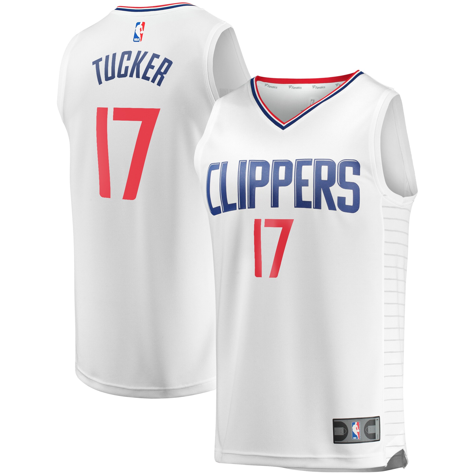 Pj Tucker La Clippers Fanatics Youth Fast Break Player Jersey - Association Edition - White