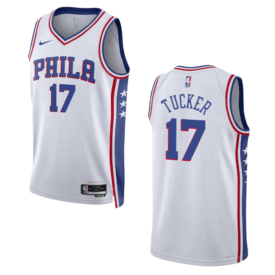 P.j. Tucker White Association Edition 2022-23 Philadelphia 76ers Swingman Jersey