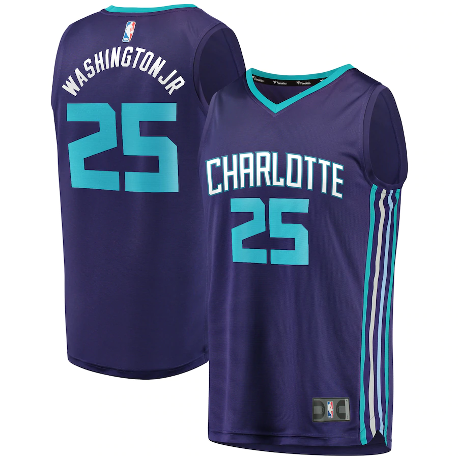 Pj Washington Jr. Charlotte Hornets Fanatics Branded Fast Break Replica Player Team Jersey - Statement Edition - Purple