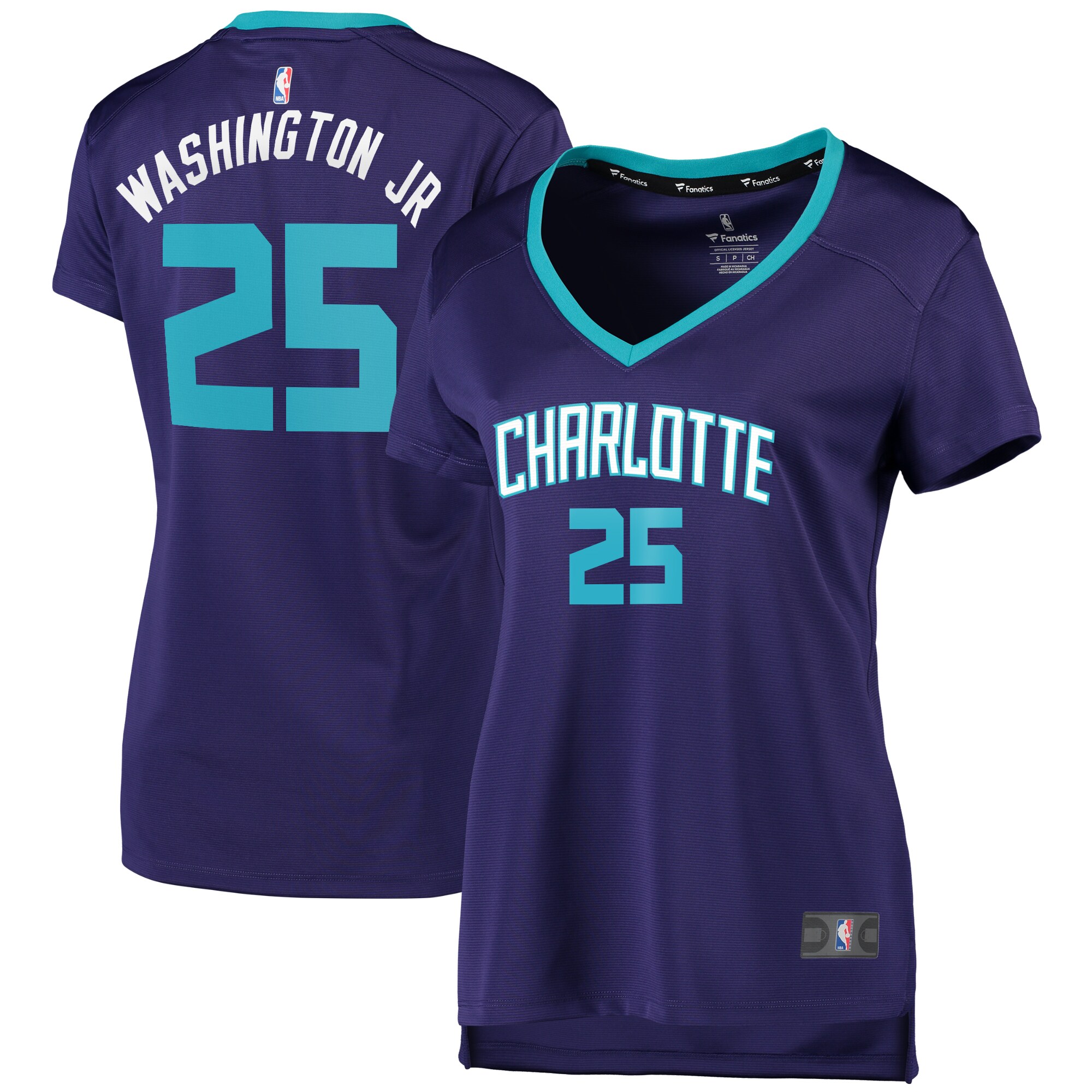 Pj Washington Jr. Charlotte Hornets Fanatics Branded Women's Fast Break Replica Player Jersey - Statement Edition - Purple