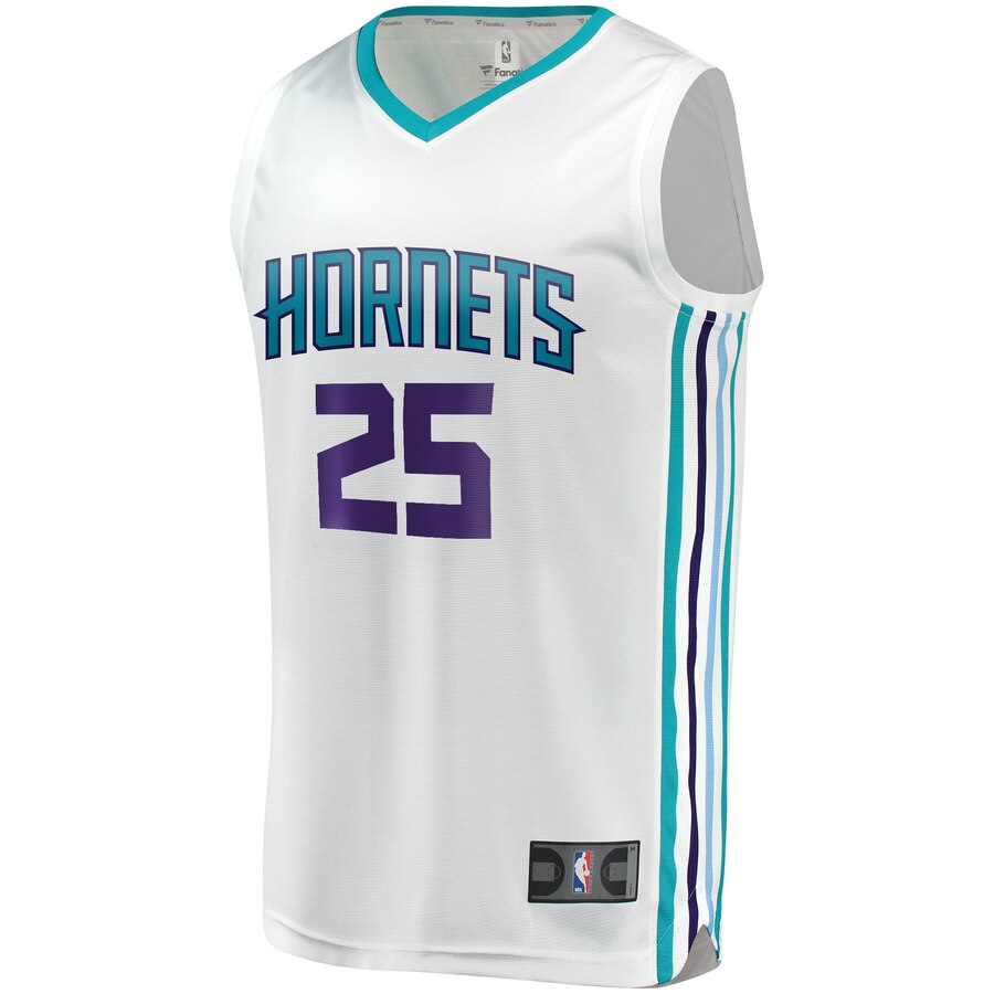 Alternative view of Pj Washington Jr. Charlotte Hornets Fanatics Branded Youth Fast Break Replica Player Jersey - Association Edition - White