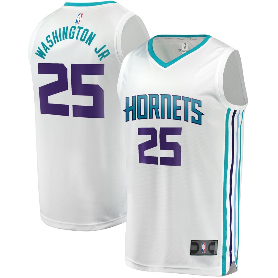 Pj Washington Jr. Charlotte Hornets Fanatics Branded Youth Fast Break Replica Player Jersey - Association Edition - White