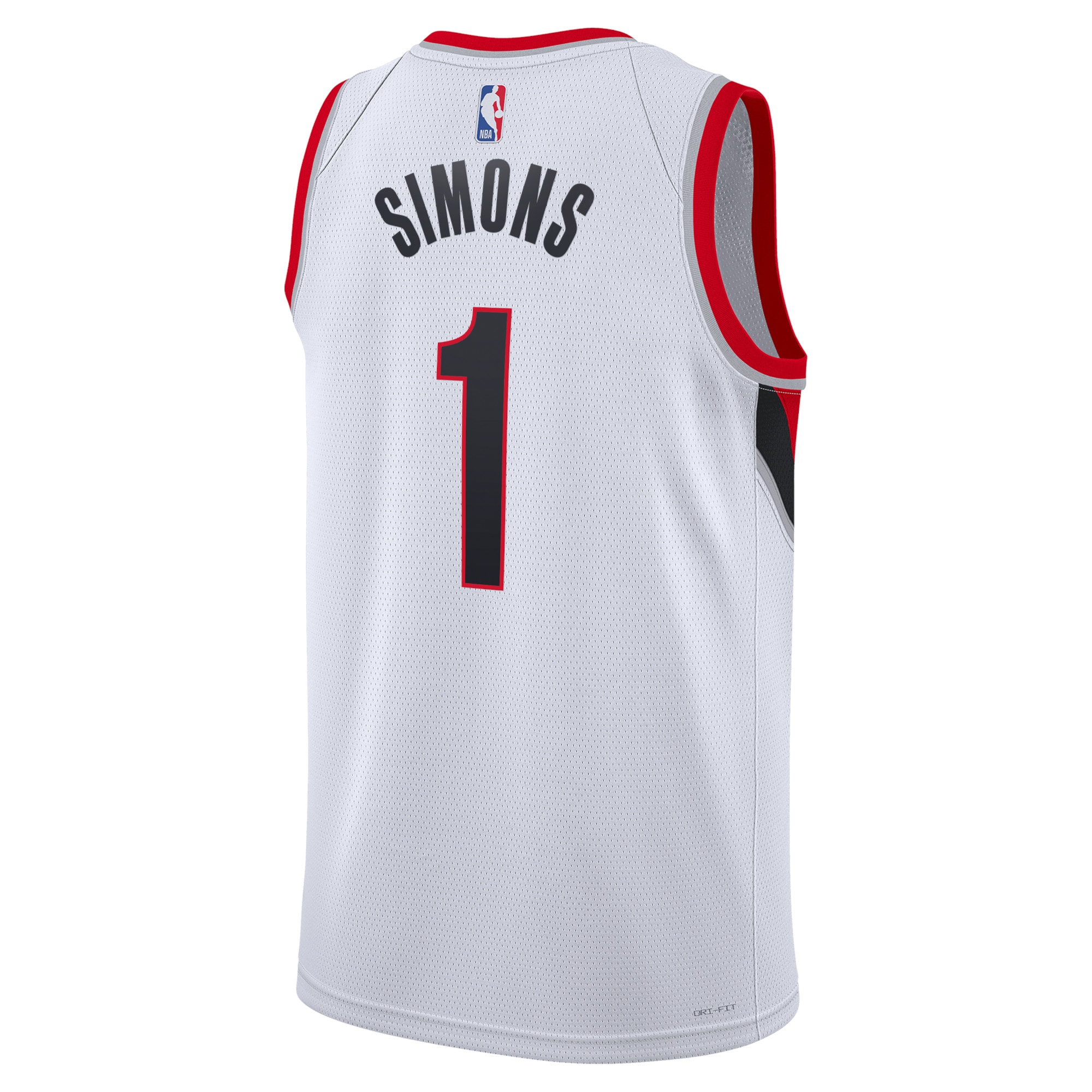 Alternative view of Portland Trail Blazers Association Edition Swingman Jersey - White - Anfernee Simons - Unisex - JS659 