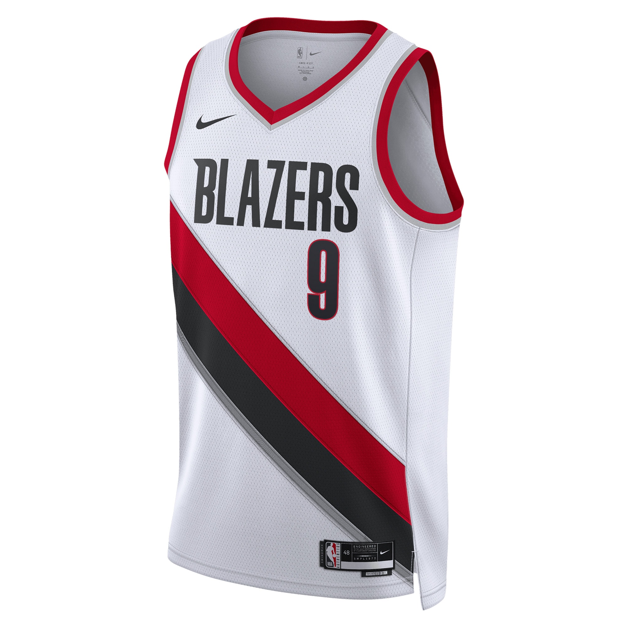 Portland Trail Blazers Association Edition Swingman Jersey - White - Jerami Grant - Unisex - JS842 