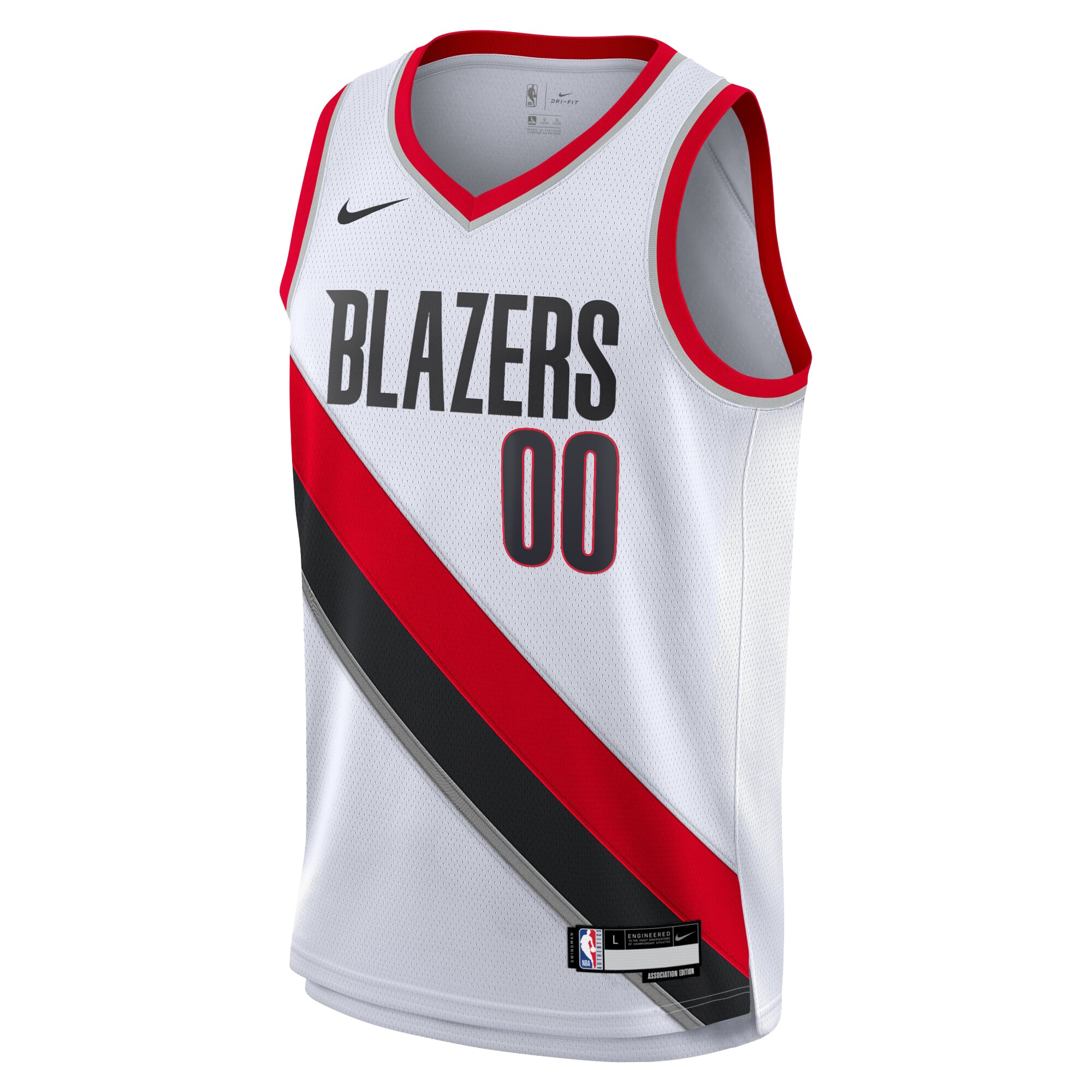 Alternative view of Portland Trail Blazers Association Swingman Jersey - Custom - Youth - JS125 