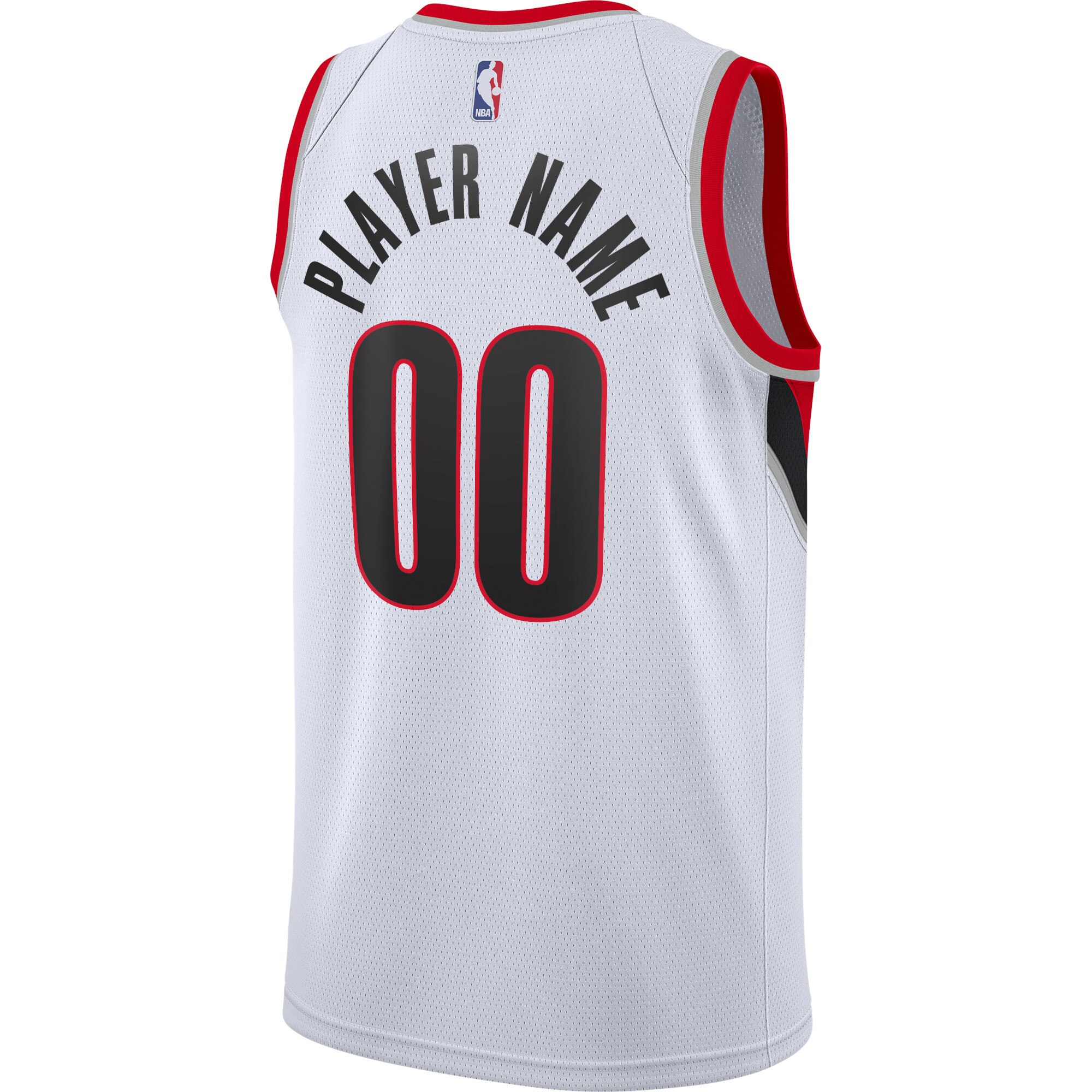 Alternative view of Portland Trail Blazers Association Swingman Jersey - Custom - Youth - JS941 