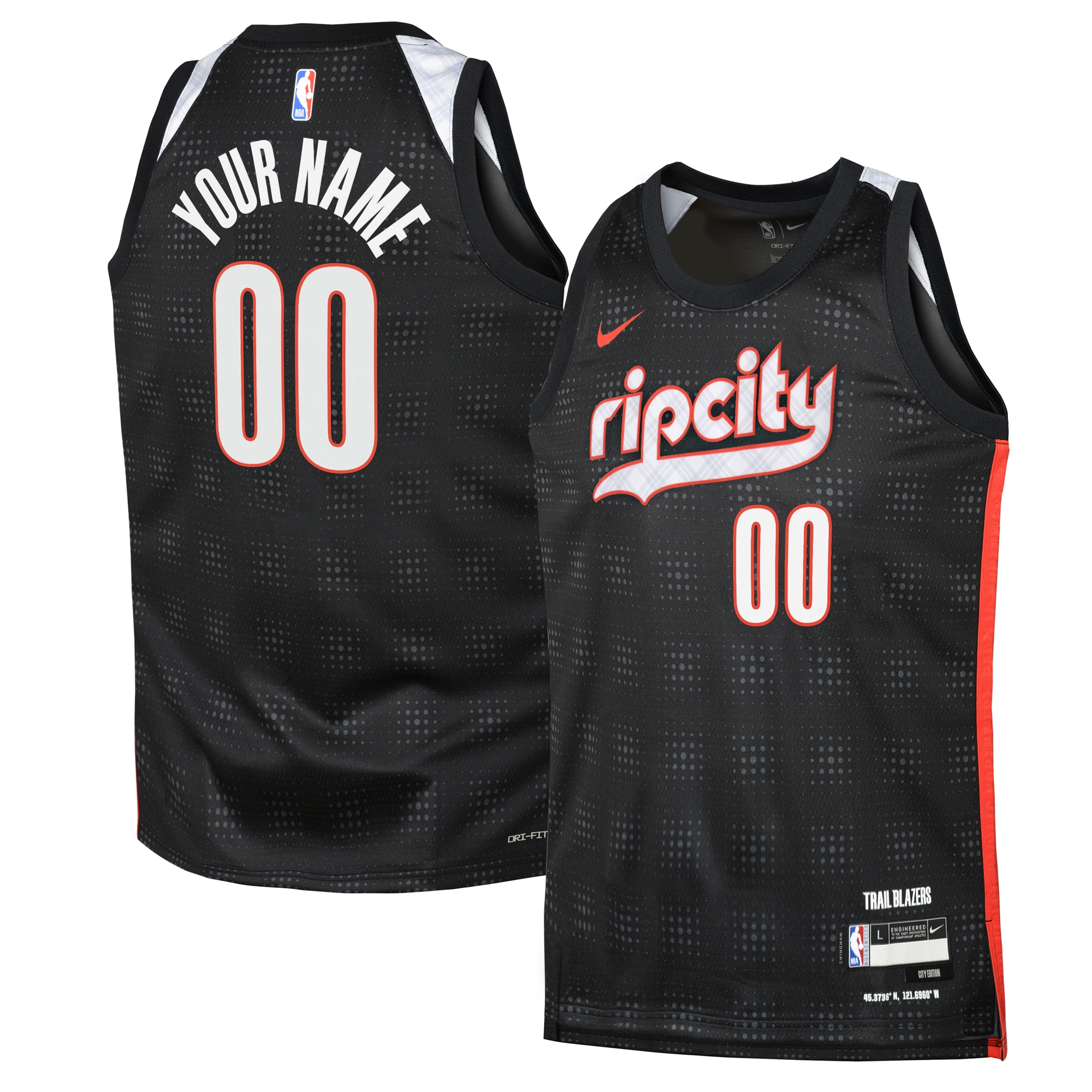 Portland Trail Blazers City Edition Swingman Jersey 2024 - Custom - Youth - JS843 