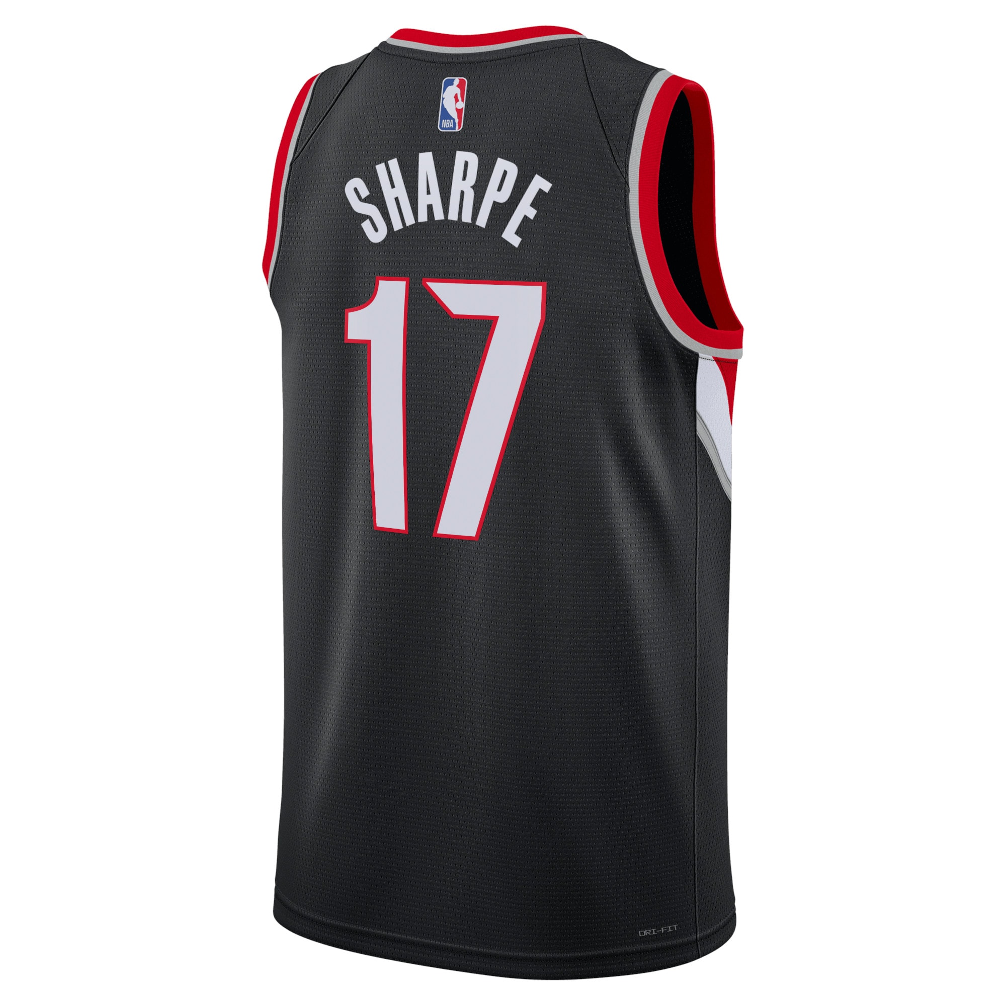 Alternative view of Portland Trail Blazers Icon Edition Swingman Jersey - Black - Shaedon Sharpe - Unisex - JS309 