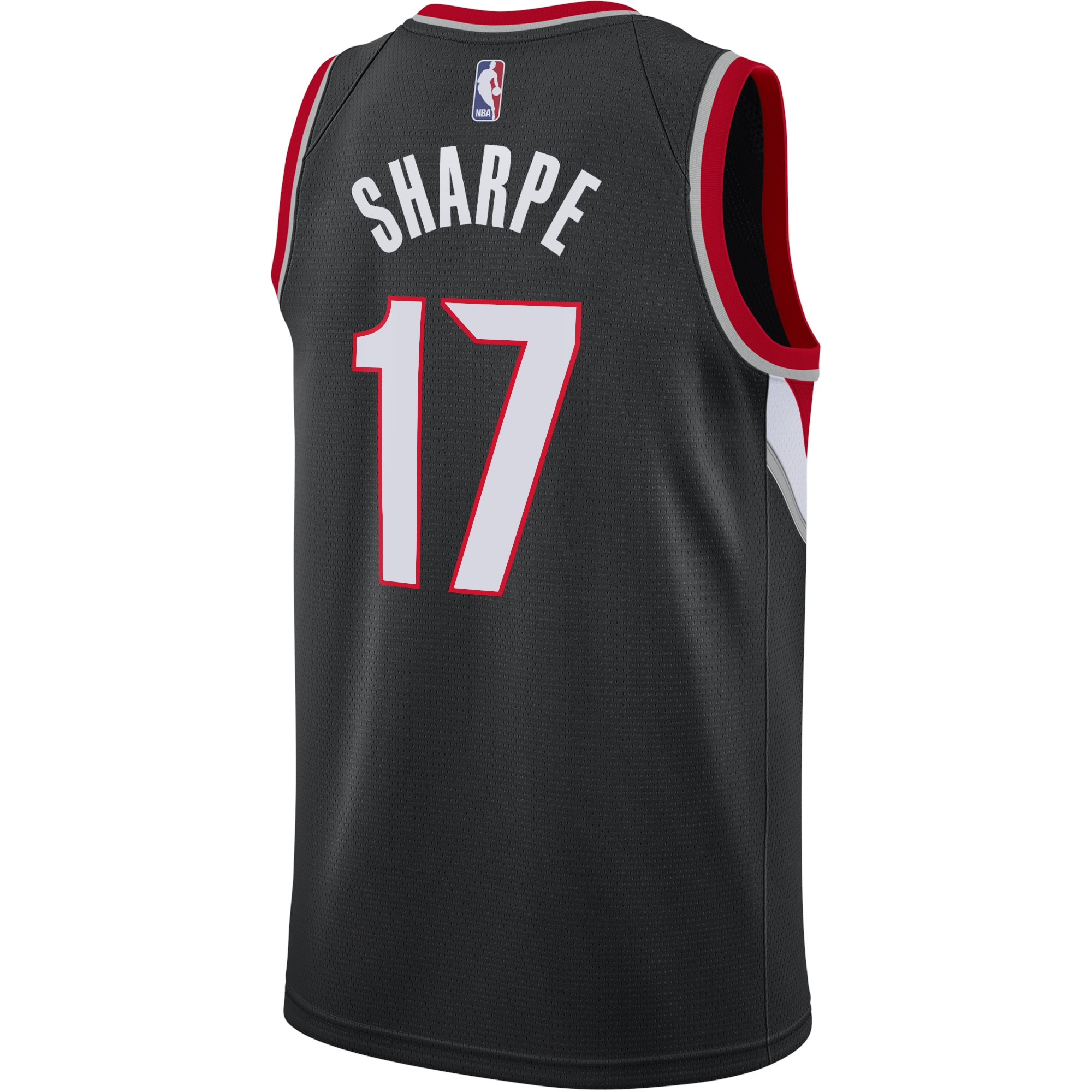 Alternative view of Portland Trail Blazers Icon Edition Swingman Jersey - Black - Shaedon Sharpe - Youth - JS555 