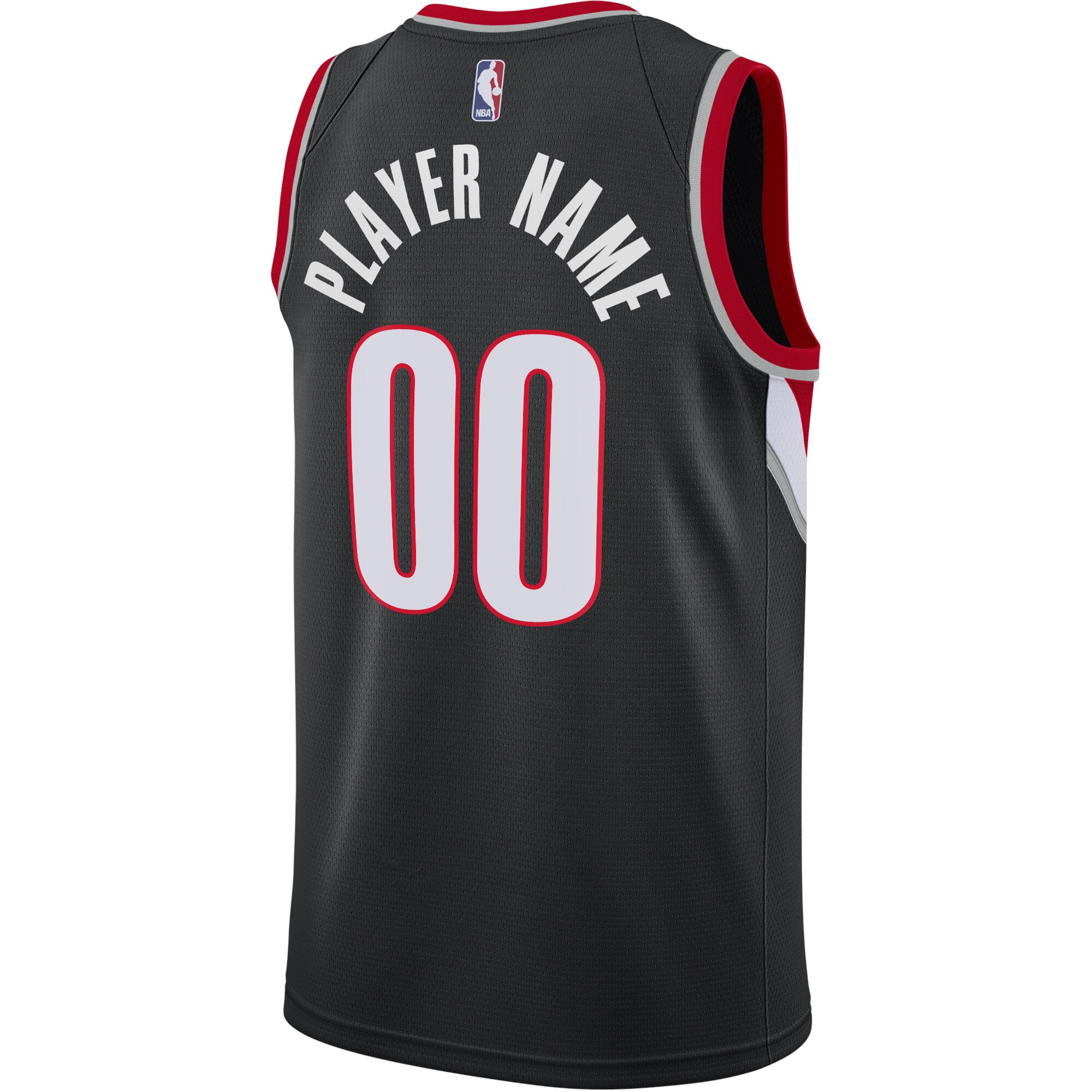 Alternative view of Portland Trail Blazers Icon Swingman Jersey - Custom - Youth - JS430 