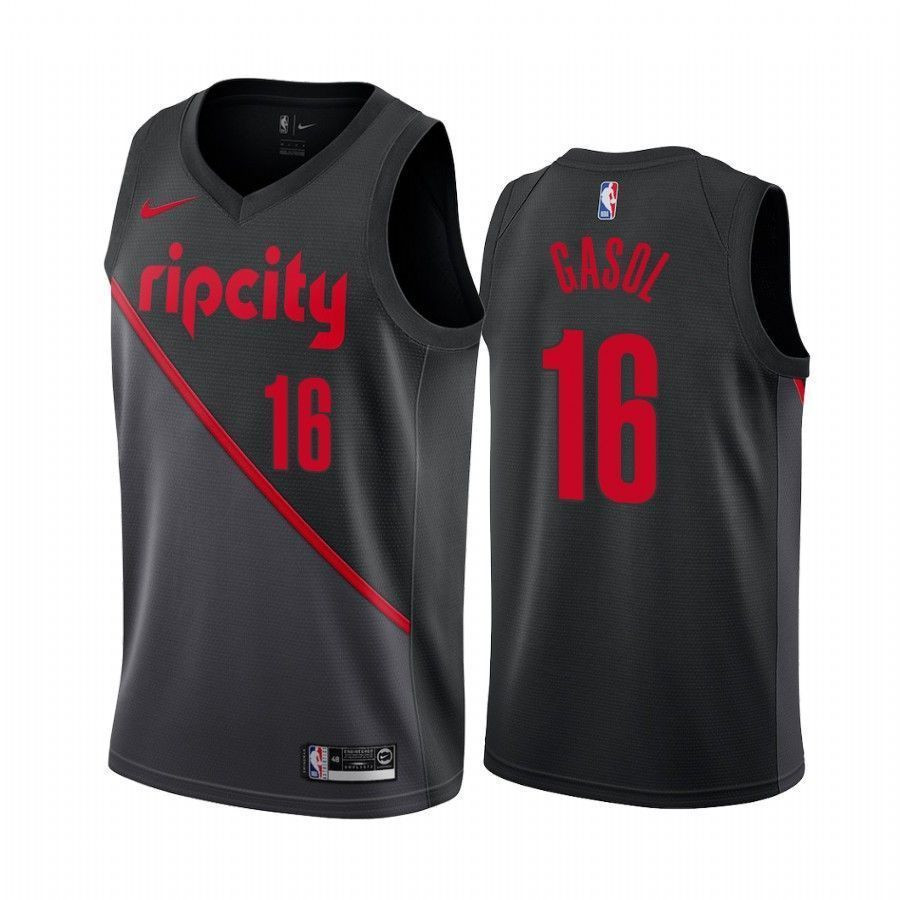 Portland Trail Blazers Pau Gasol 16 City Men's Jersey - JS177 