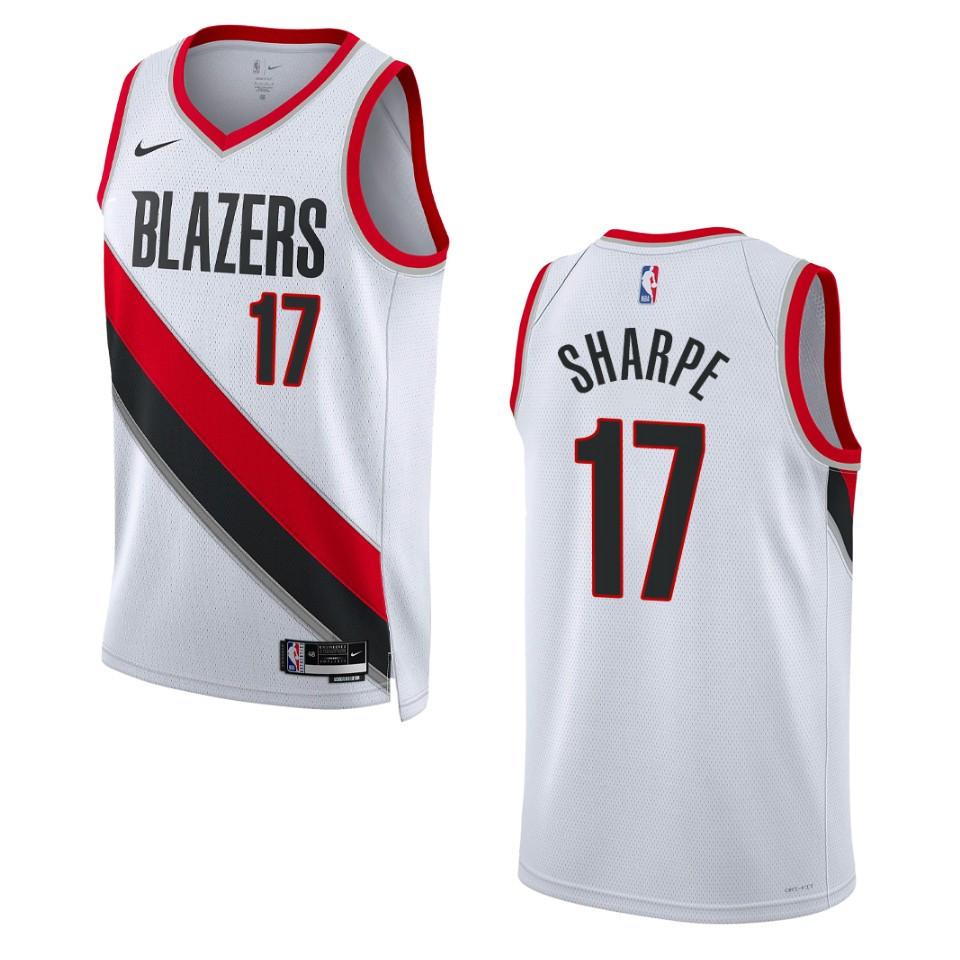 Portland Trail Blazers Shaedon Sharpe 2022-23 Association Edition White Swingman Jersey