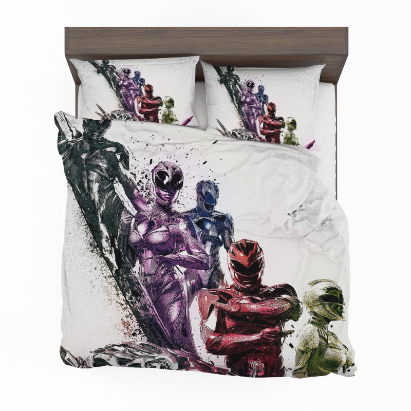 Alternative view of Power Rangers 5 Movie Themed Bed Linen Set - Custom Bedding Set