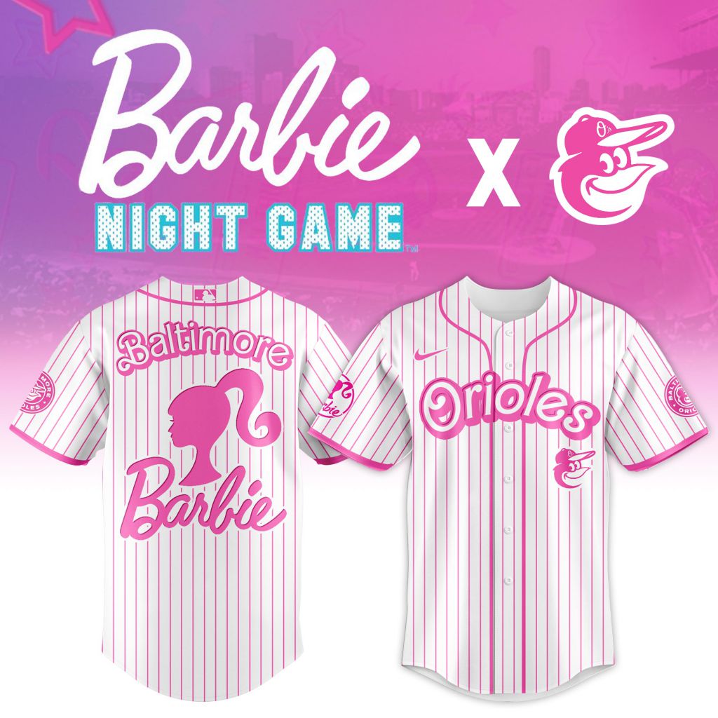 Premium Mlb Baltimore Orioles X Barbie Custom Baseball Jersey