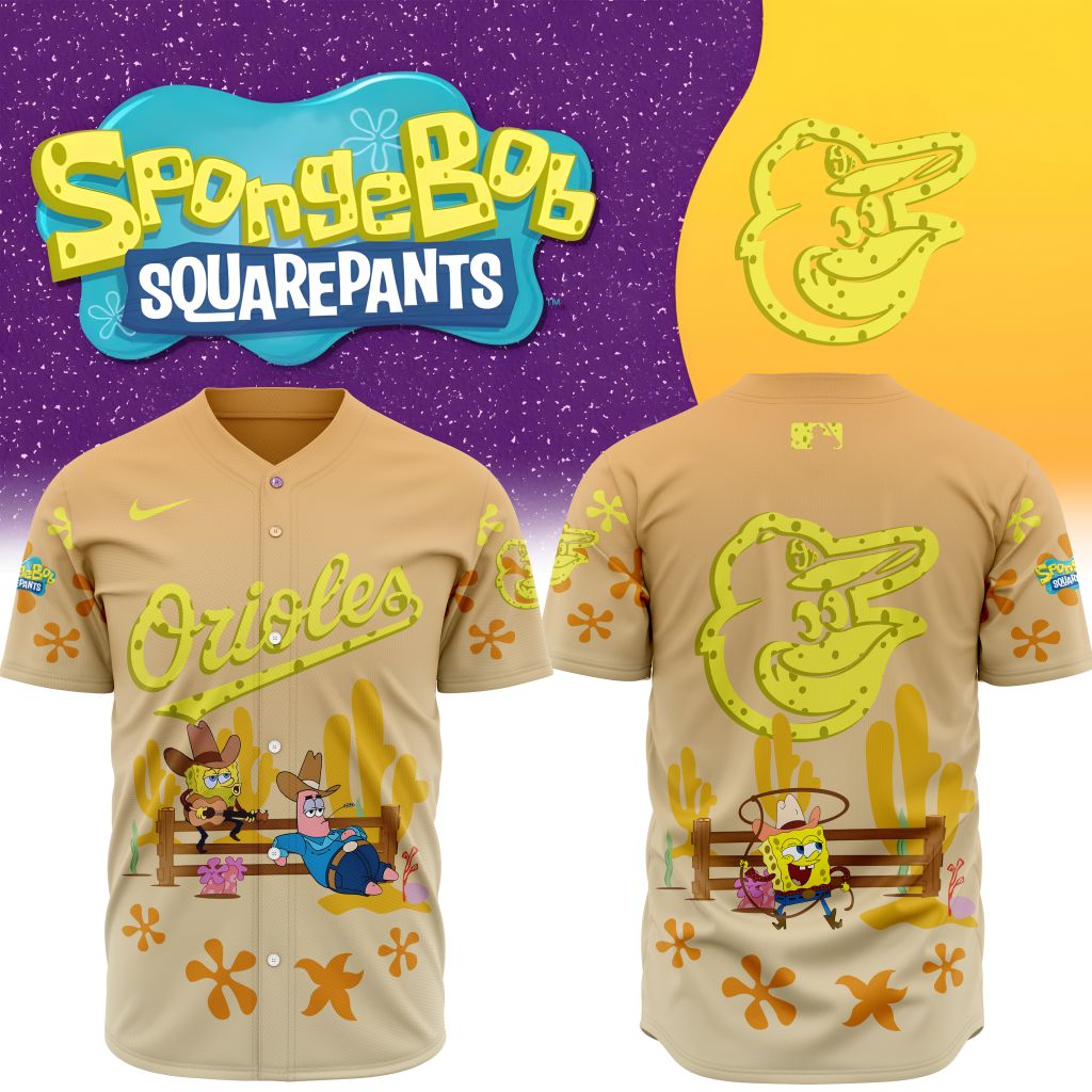 Premium Mlb Baltimore Orioles X Spongebob Squarepants Special Custom Baseball Jersey