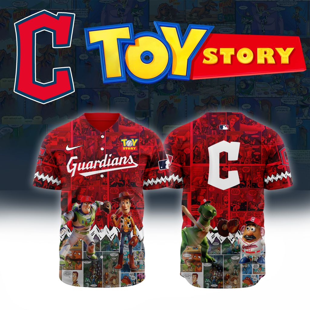 Premium Mlb Cleveland Guardians X Toy Story Custom Baseball Jersey