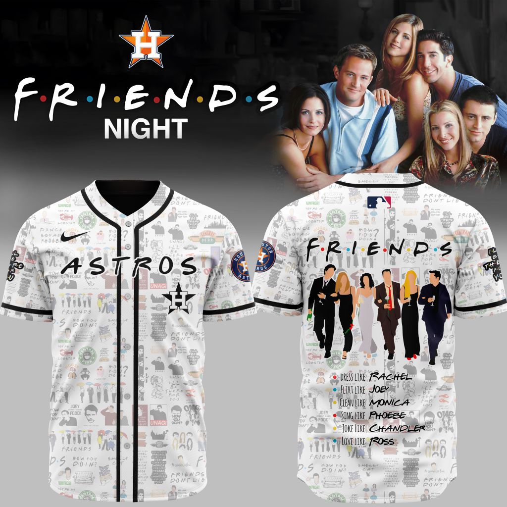 Premium Mlb Houston Astros X Friends Custom Baseball Jersey