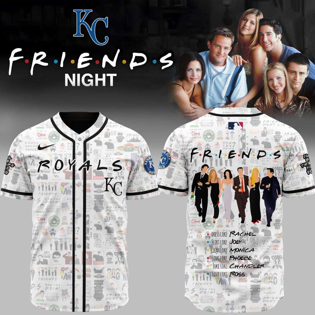 Premium Mlb Kansas City Royals X Friends Custom Baseball Jersey