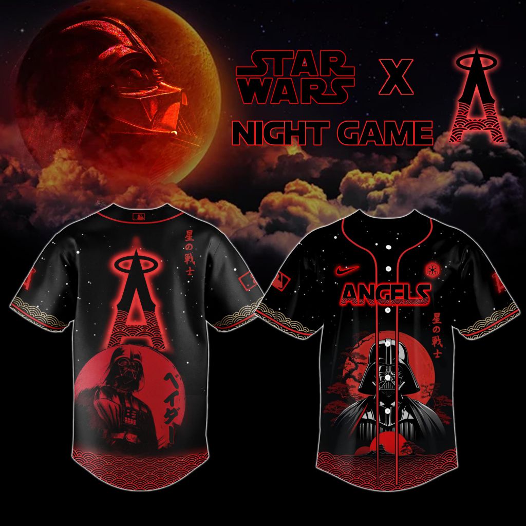Premium Mlb Los Angeles Angels X Star Wars Custom Baseball Jersey
