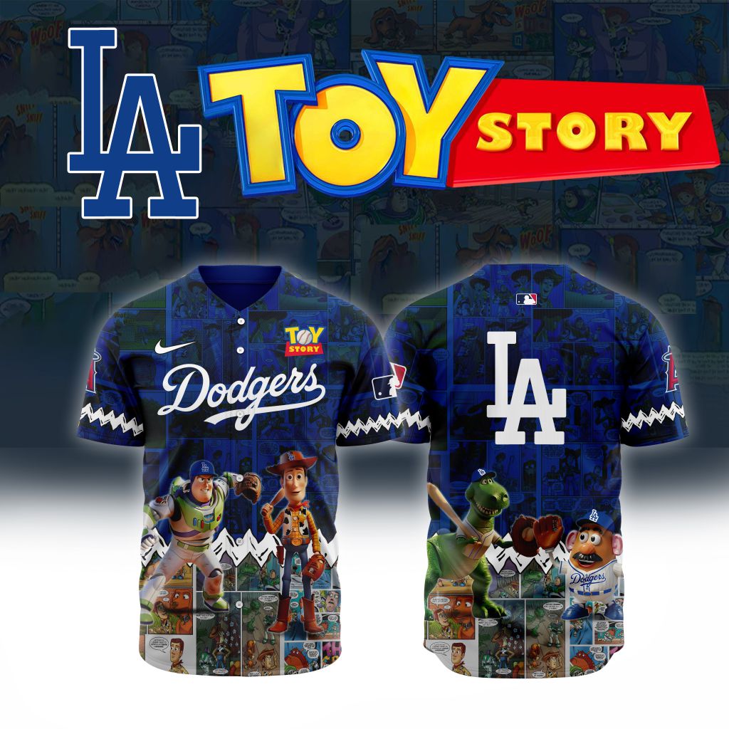 Premium Mlb Los Angeles Dodgers X Toy Story Custom Baseball Jersey