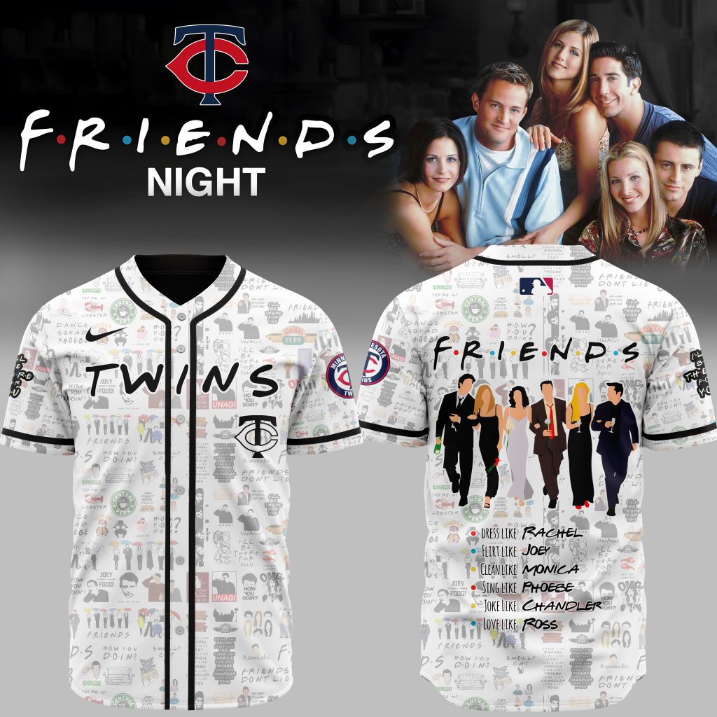Premium Mlb Minnesota Twins X Friends Custom Baseball Jersey
