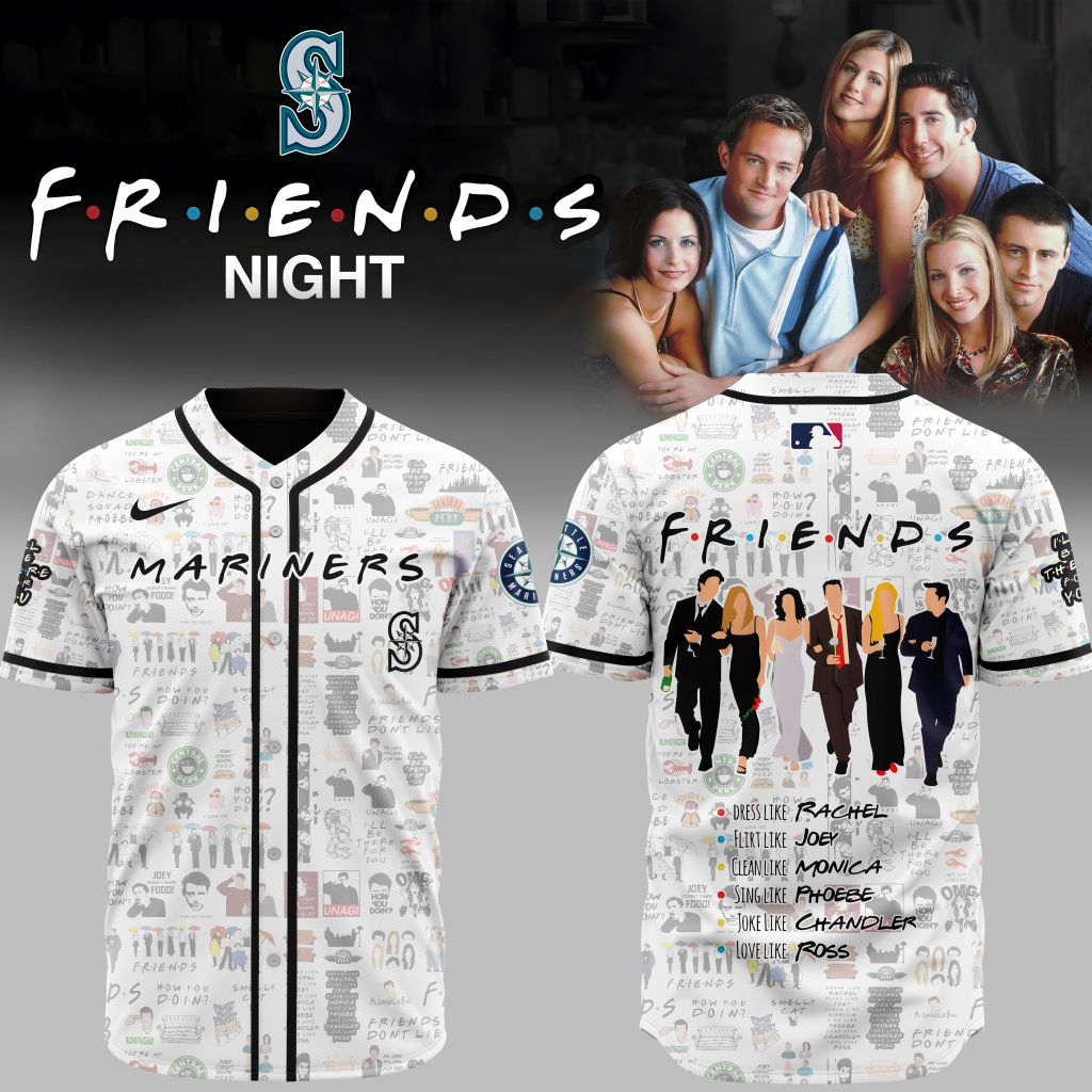 Premium Mlb Seattle Mariners X Friends Custom Baseball Jersey