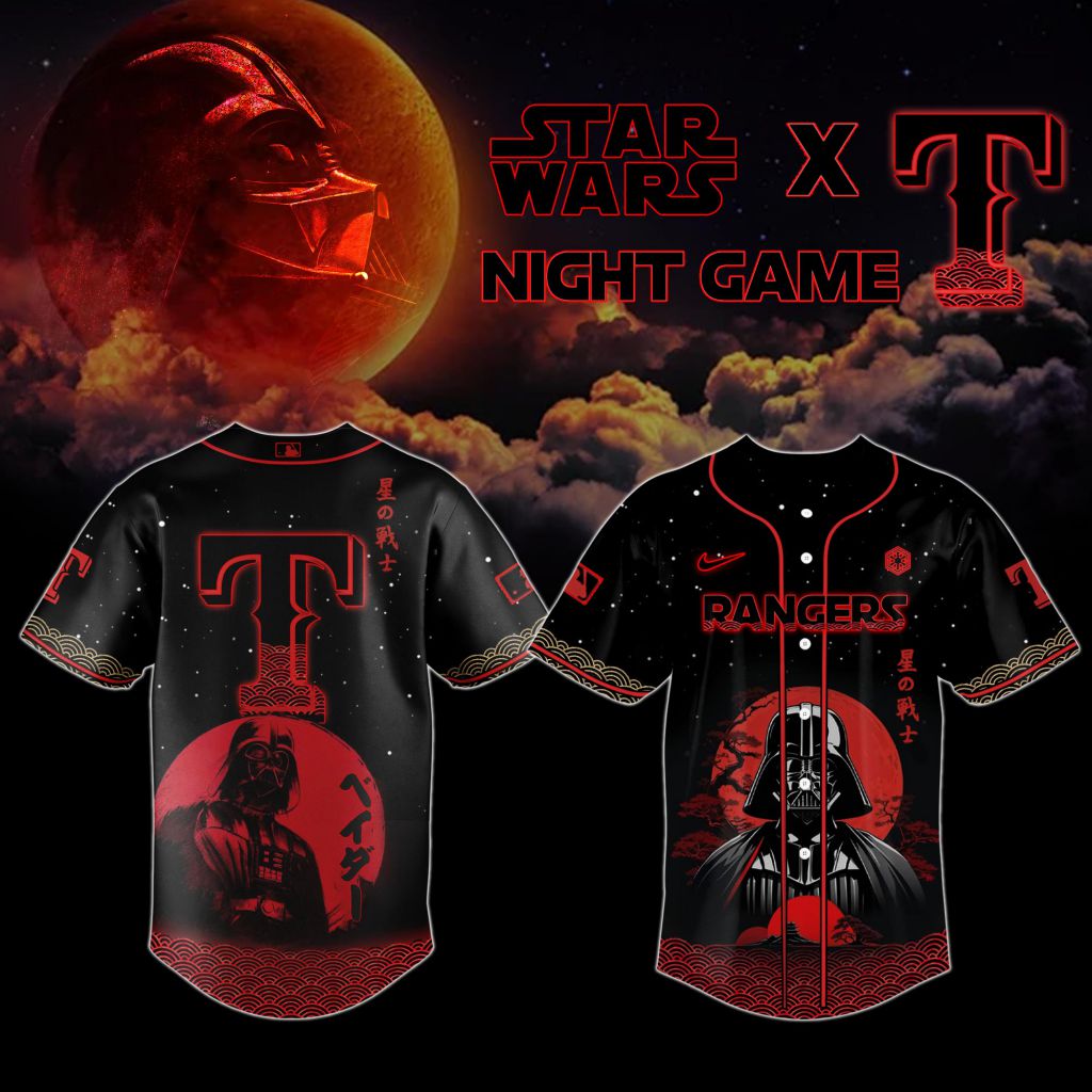 Premium Mlb Texas Rangers X Star Wars Custom Baseball Jersey