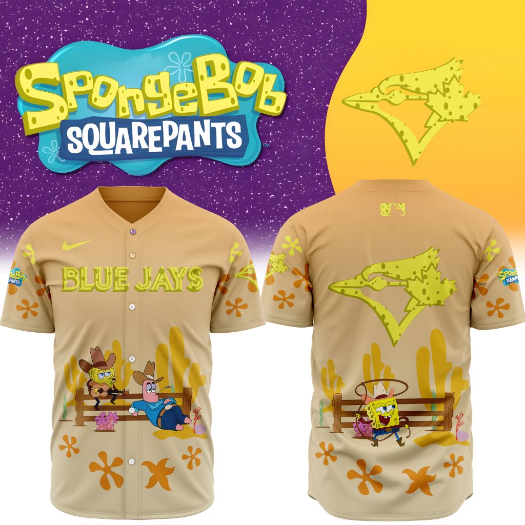 Premium Mlb Toronto Blue Jays X Spongebob Squarepants Special Custom Baseball Jersey
