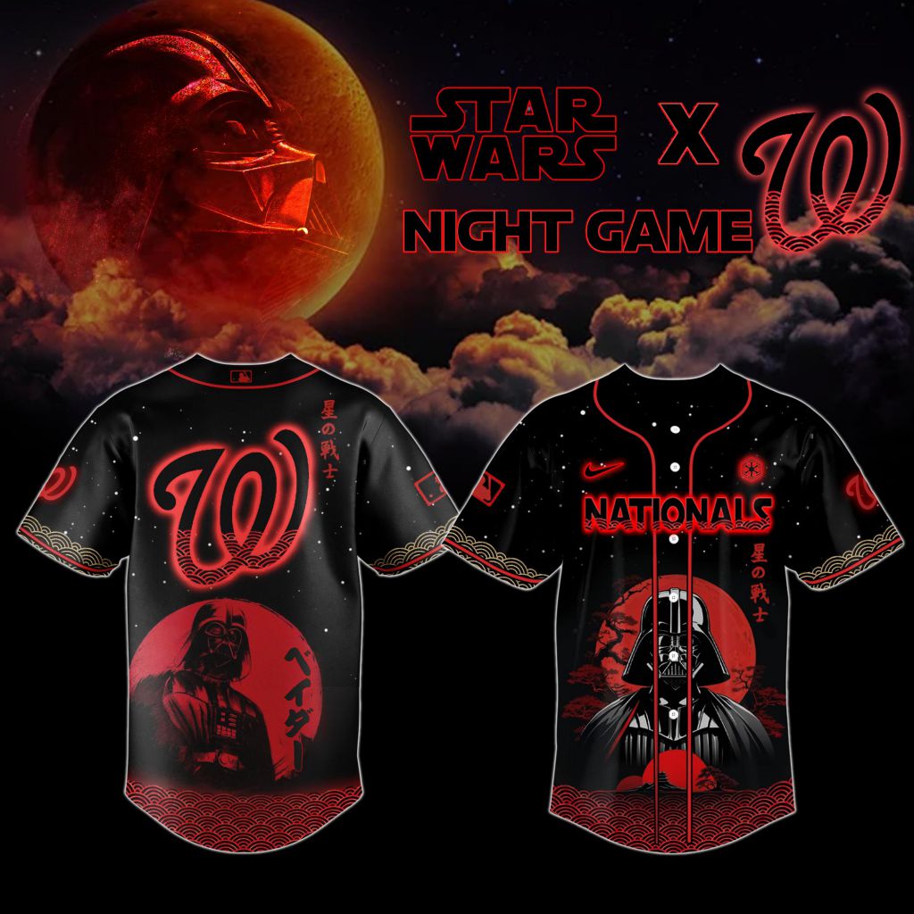 Premium Mlb Washington Nationals X Star Wars Custom Baseball Jersey