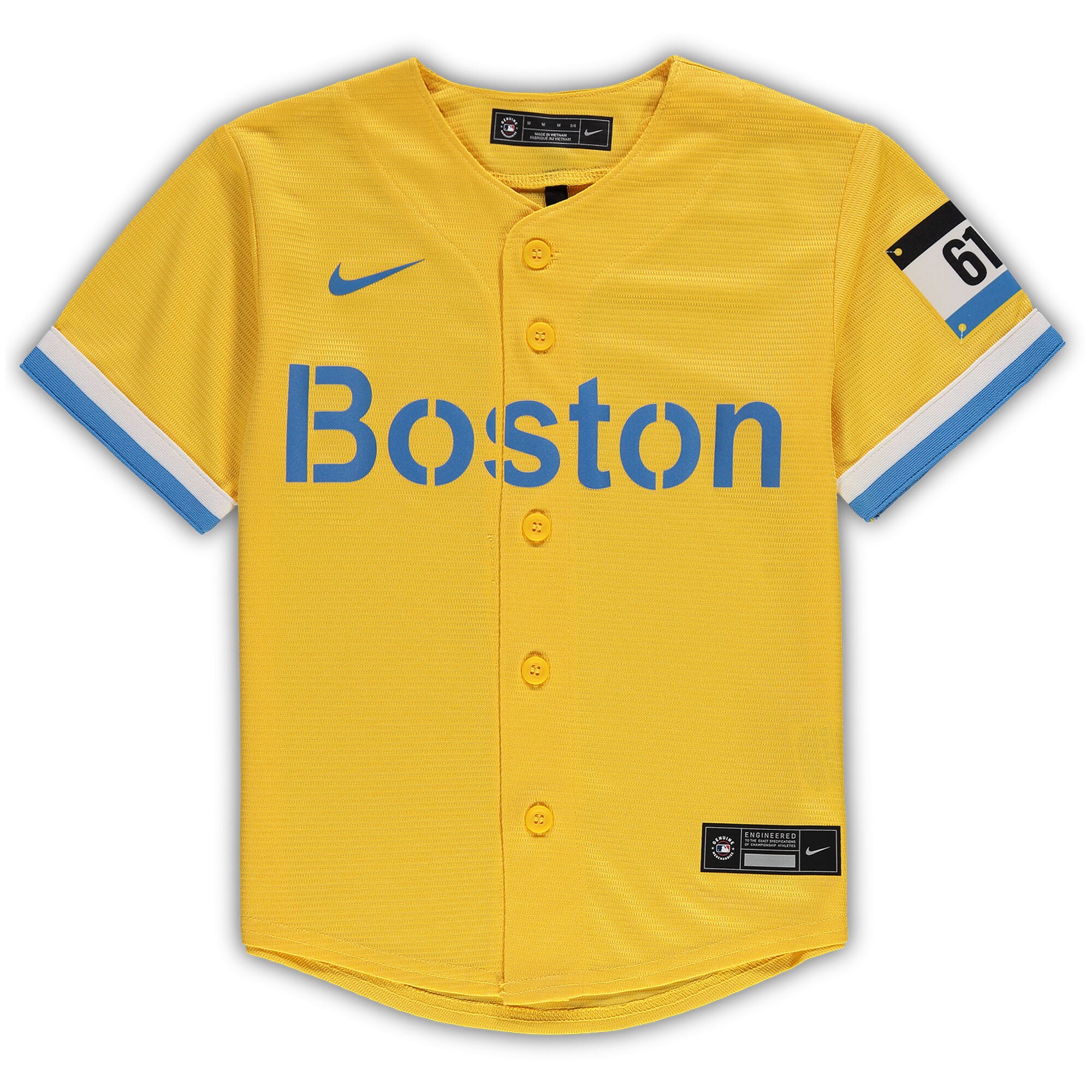 Alternative view of Preschool Boston Red Sox Gold MLB City Connect Team Jersey