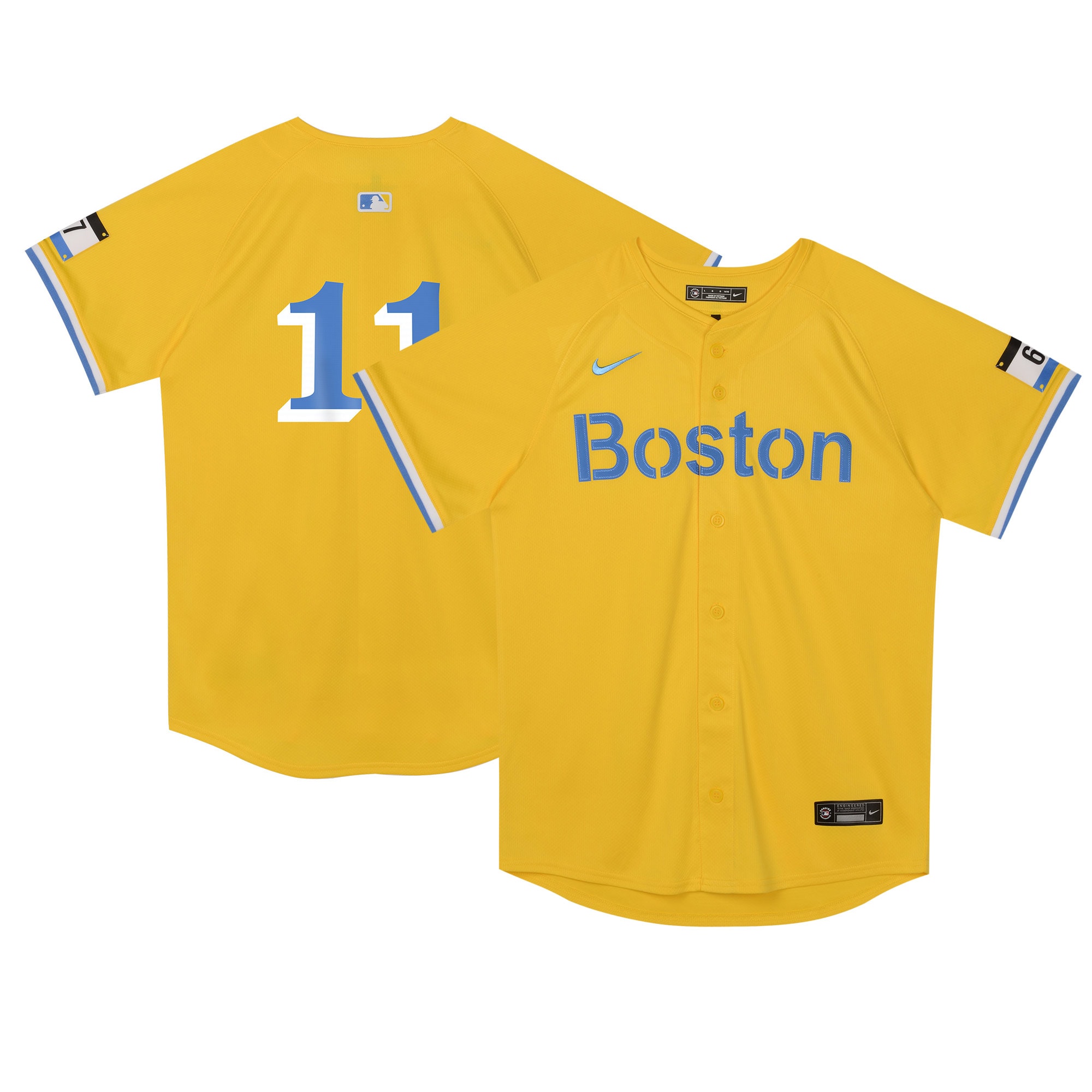 Preschool Boston Red Sox Rafael Devers Gold City Connect Limited Player Jersey