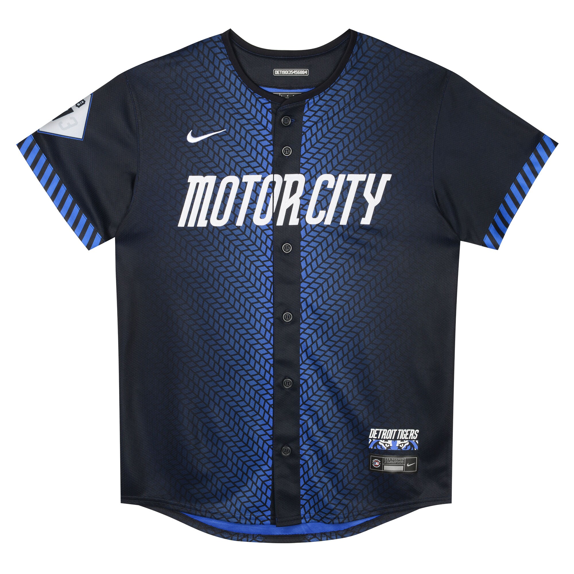 Alternative view of Preschool Detroit Tigers Javier Baez Navy 2024 City Connect Limited Jersey