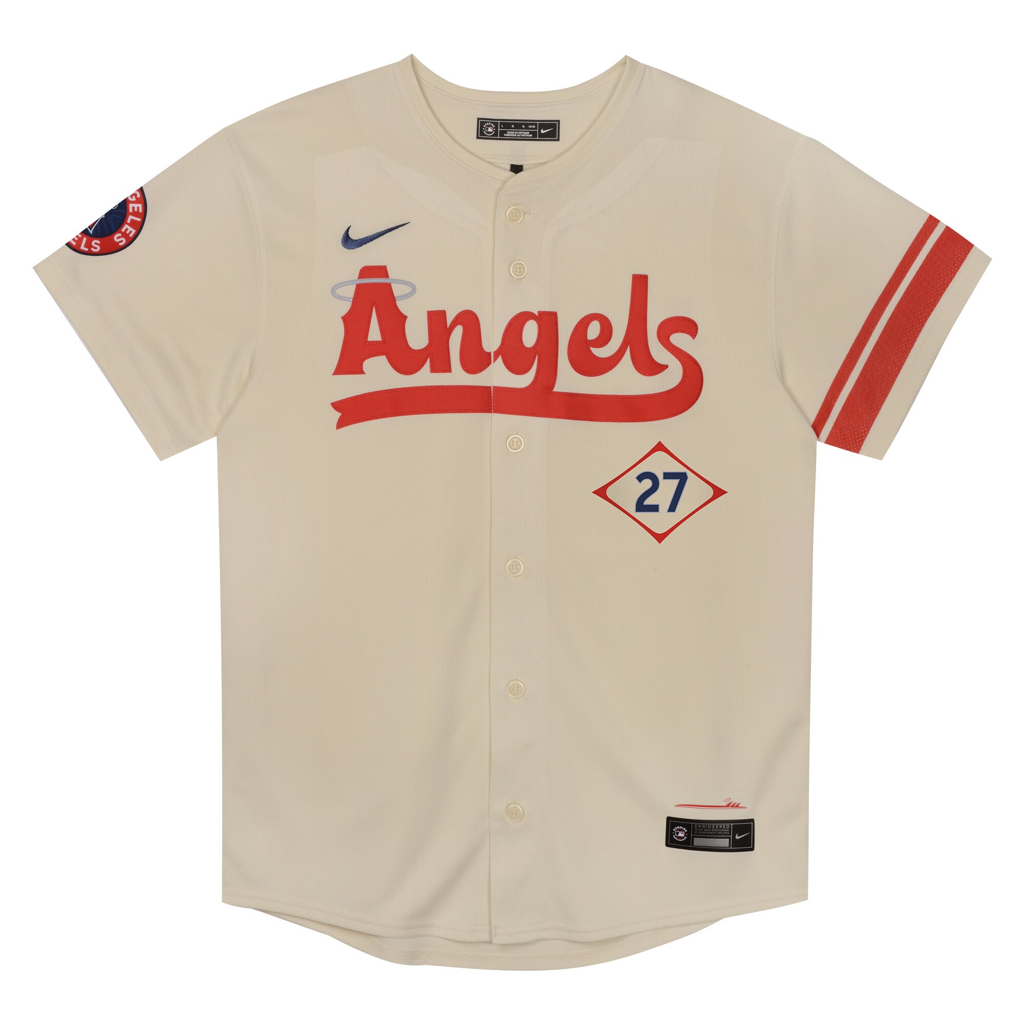 Alternative view of Preschool Los Angeles Angels Mike Trout Cream City Connect Limited Player Jersey 