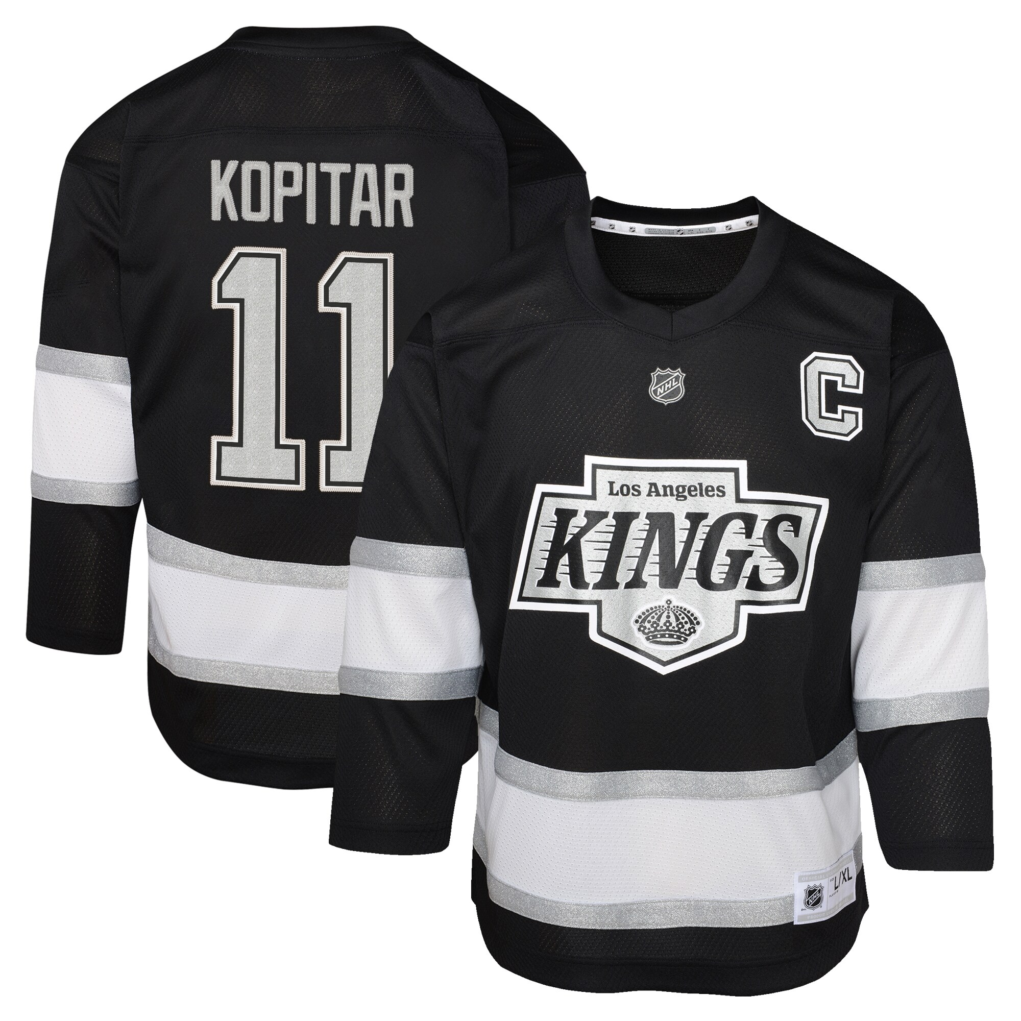 Preschool Los Angeles Kings Anze Kopitar Black Player Jersey - JS141 