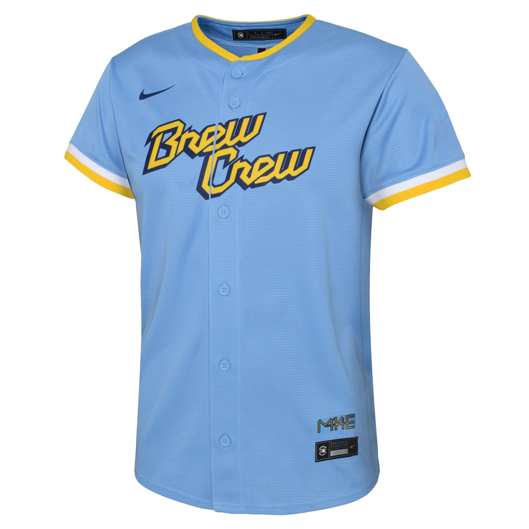 Alternative view of Preschool Milwaukee Brewers Powder Blue City Connect Team Jersey 