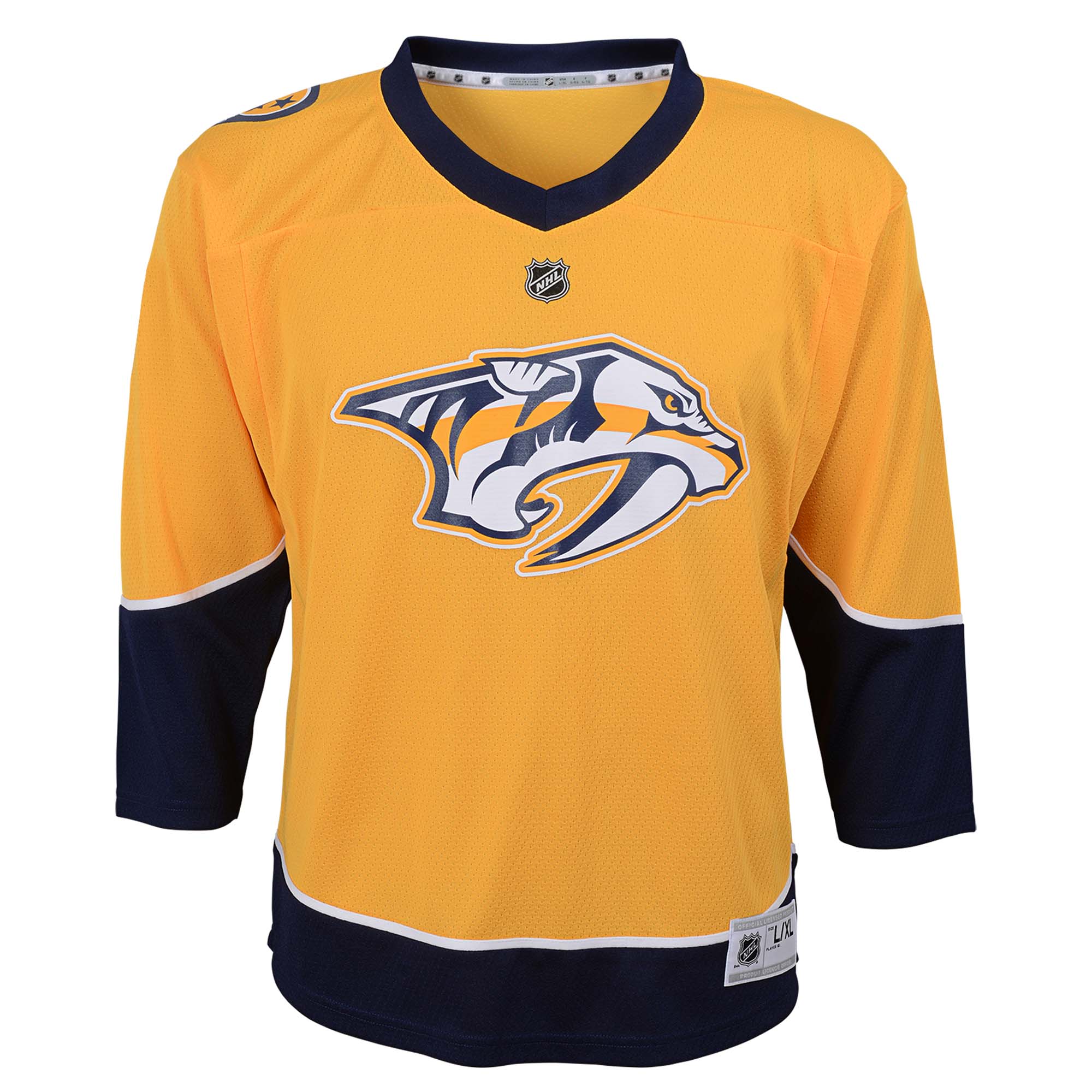 Alternative view of Preschool Nashville Predators Gold Home Jersey - JS767 