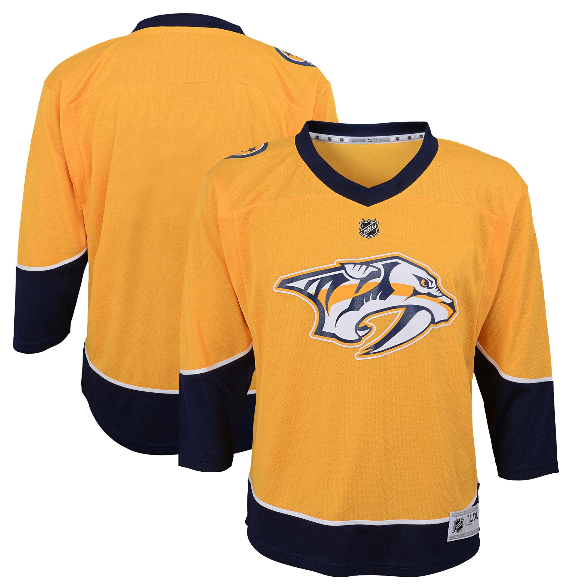 Preschool Nashville Predators Gold Home Jersey - JS767 