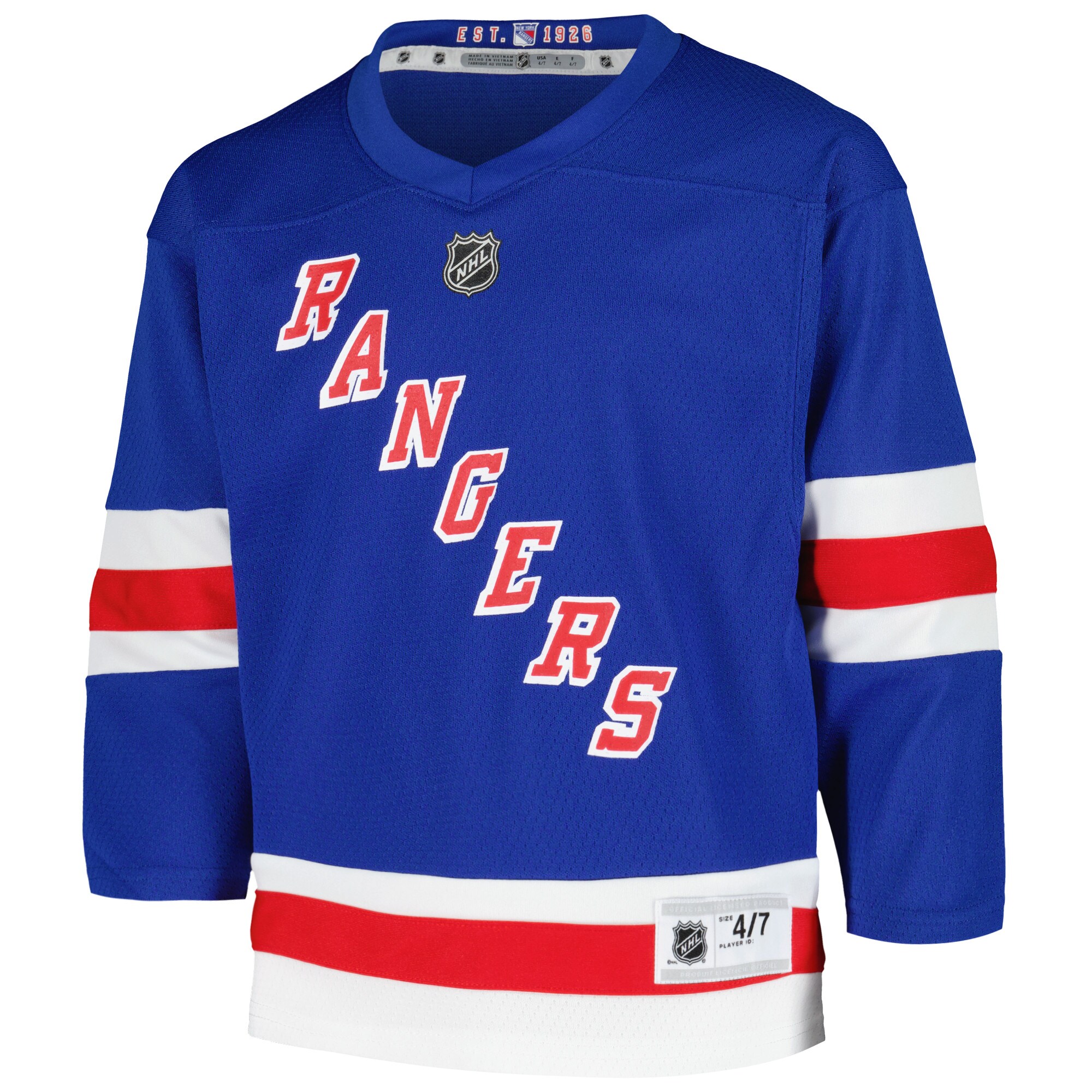 Alternative view of Preschool New York Rangers Mika Zibanejad Blue Home Player Jersey - JS352 