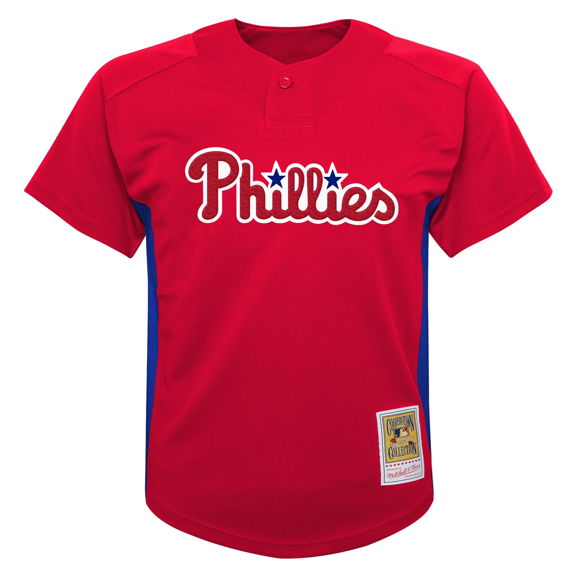 Alternative view of Preschool Philadelphia Phillies Roy Halladay Mitchell & Ness Red Cooperstown Collection Mesh Batting Practice Jersey 