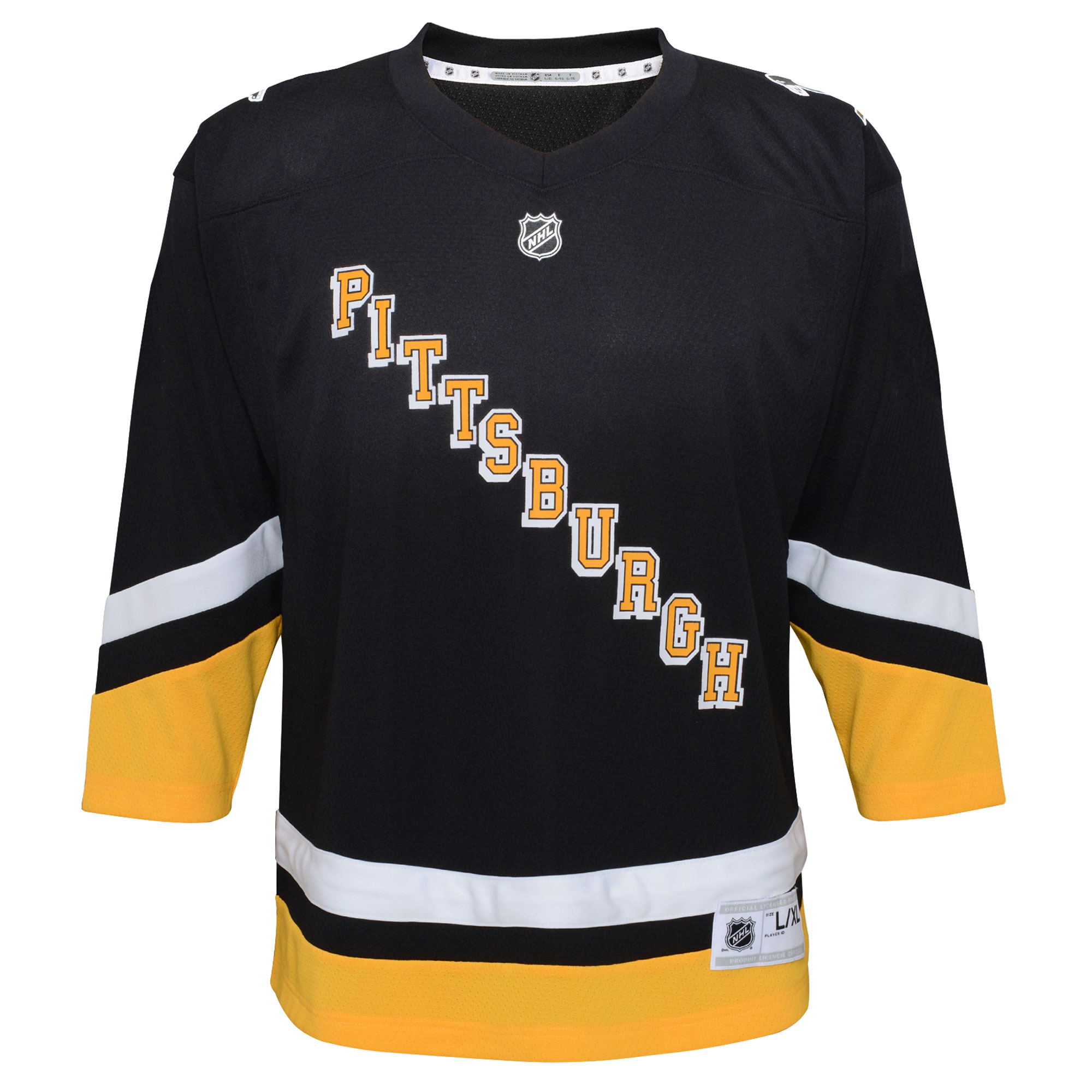 Alternative view of Preschool Pittsburgh Penguins Outerstuff Black 2021/22 Alternate Jersey - JS737 