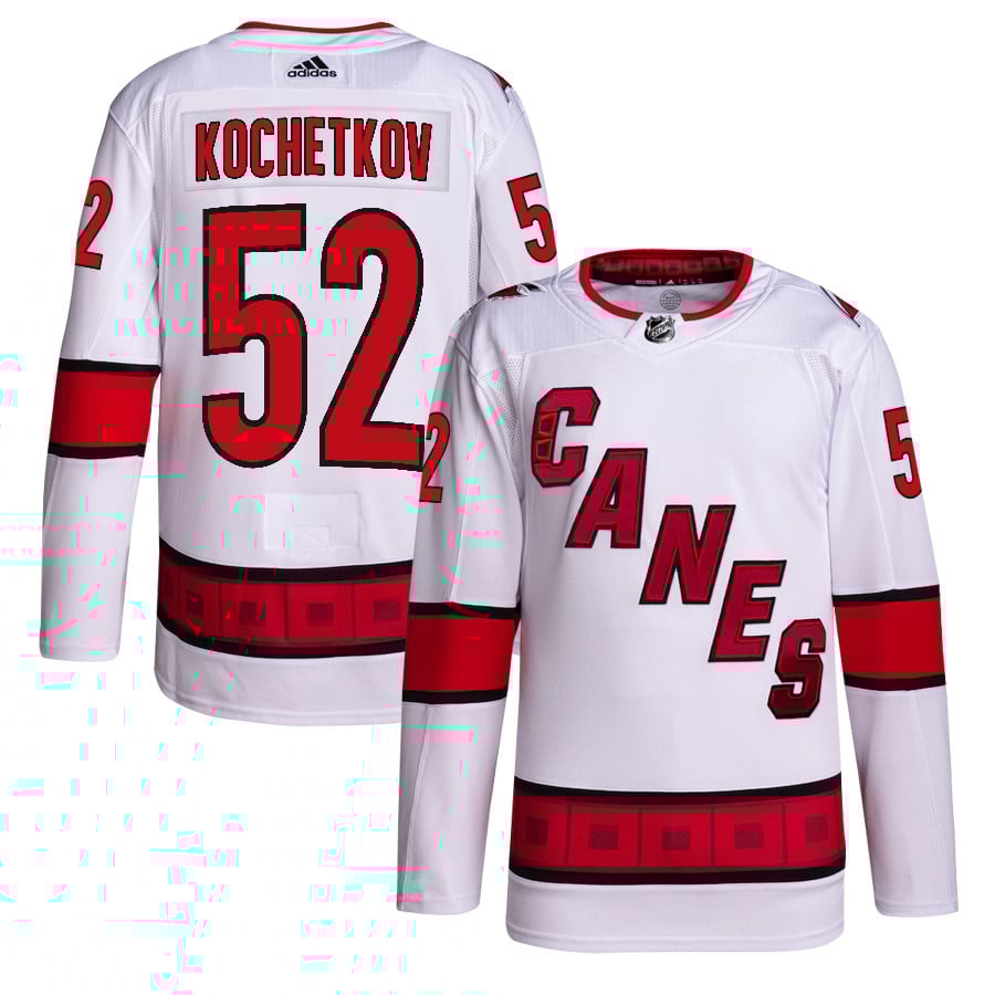 Pyotr Kochetkov 52 Carolina Hurricanes Away Primegreen Jersey - Men, White - JS858 