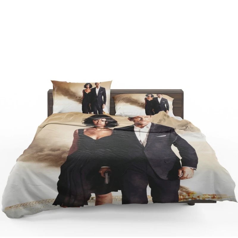 Quantum Of Solace Movie James Bond Bedding Set - Custom Bedding Set