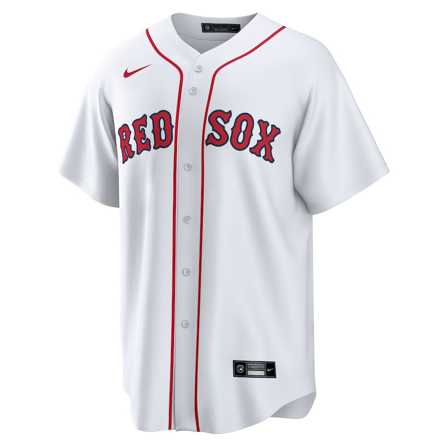 Alternative view of Rafael Devers 11 Boston Red Sox Home Men Jersey - White