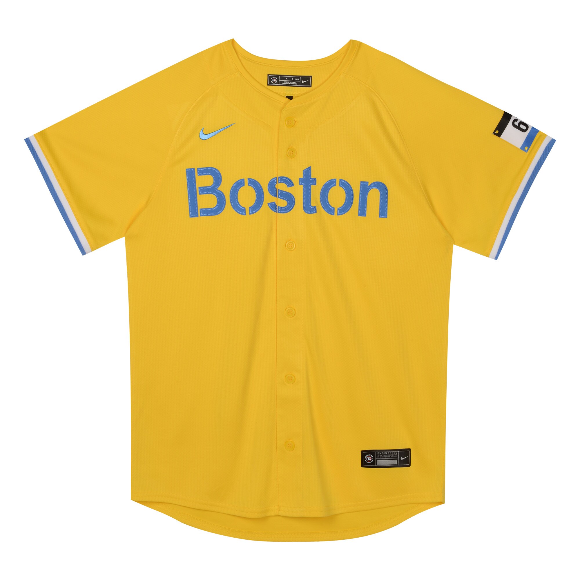 Alternative view of Rafael Devers Boston Red Sox Preschool City Connect Limited Player Jersey - Gold