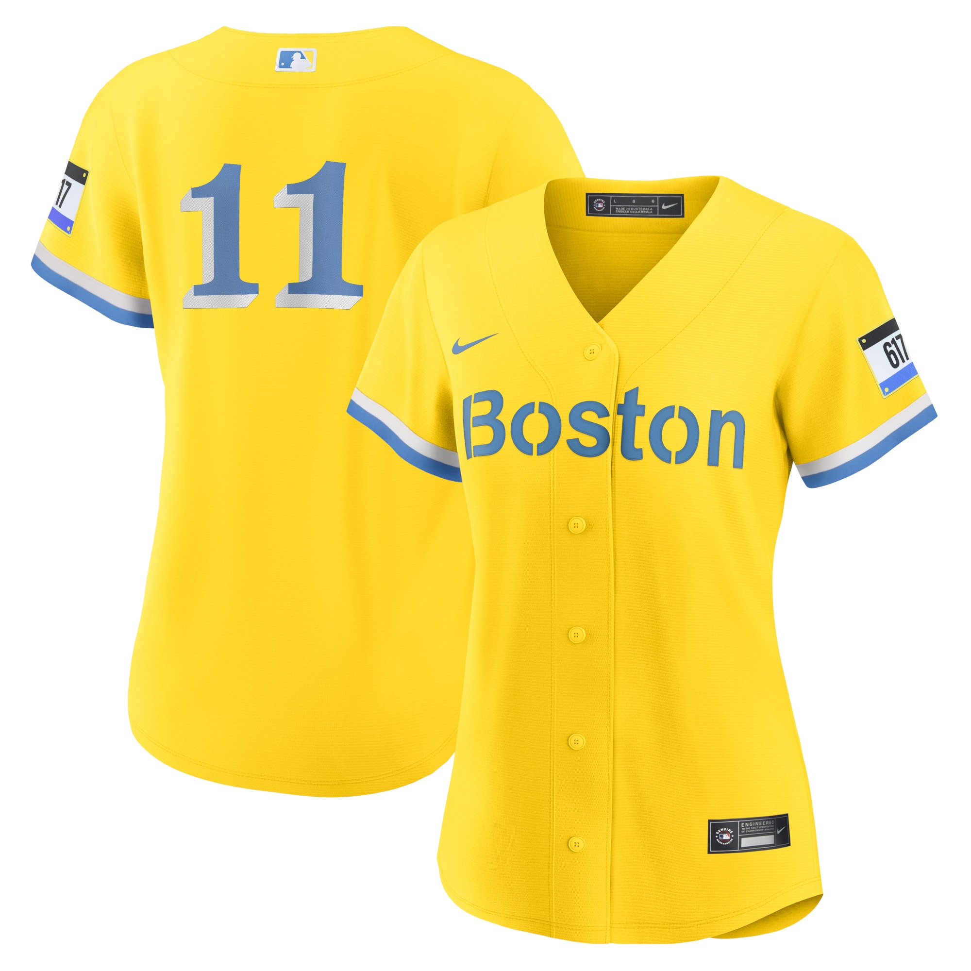 Rafael Devers Boston Red Sox Women's 2021 City Connect Replica Player Jersey - Gold