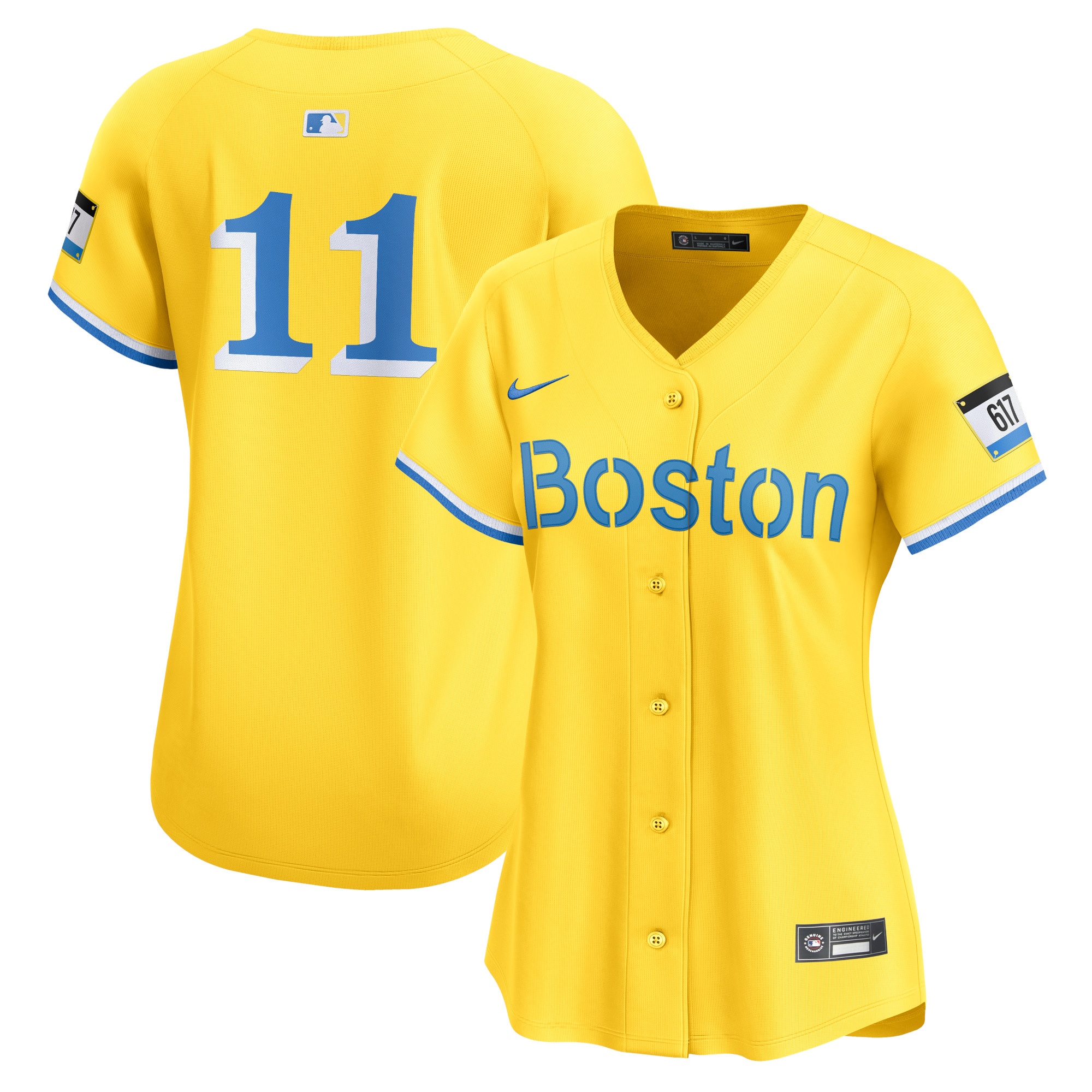 Rafael Devers Boston Red Sox Women's City Connect Limited Player Jersey - Gold